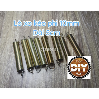 Lò xo kéo phi 10 dài 50mm, sợi 1mm