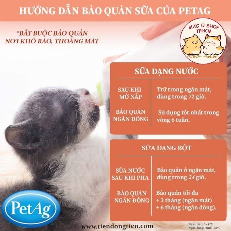 SỮA KMR - SỮA CAO CẤP CHO MÈO BẦU VÀ MÈO CON