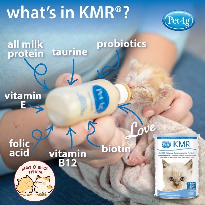 SỮA KMR - SỮA CAO CẤP CHO MÈO BẦU VÀ MÈO CON