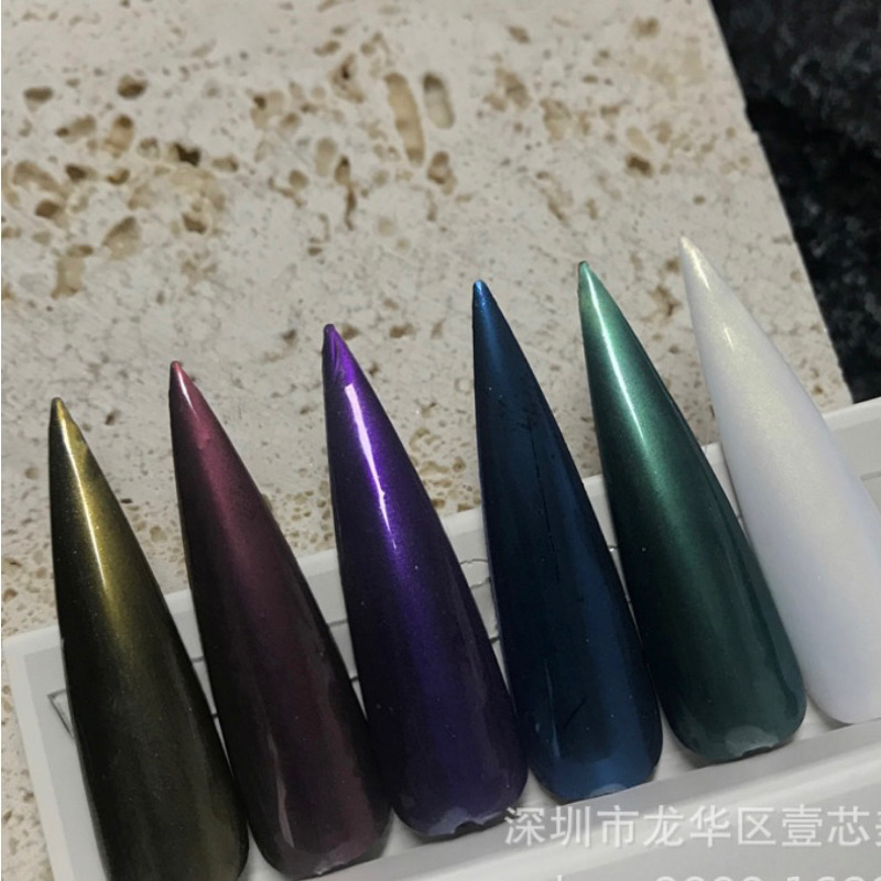 Set bột tráng gương ngọc trai nail 6 màu