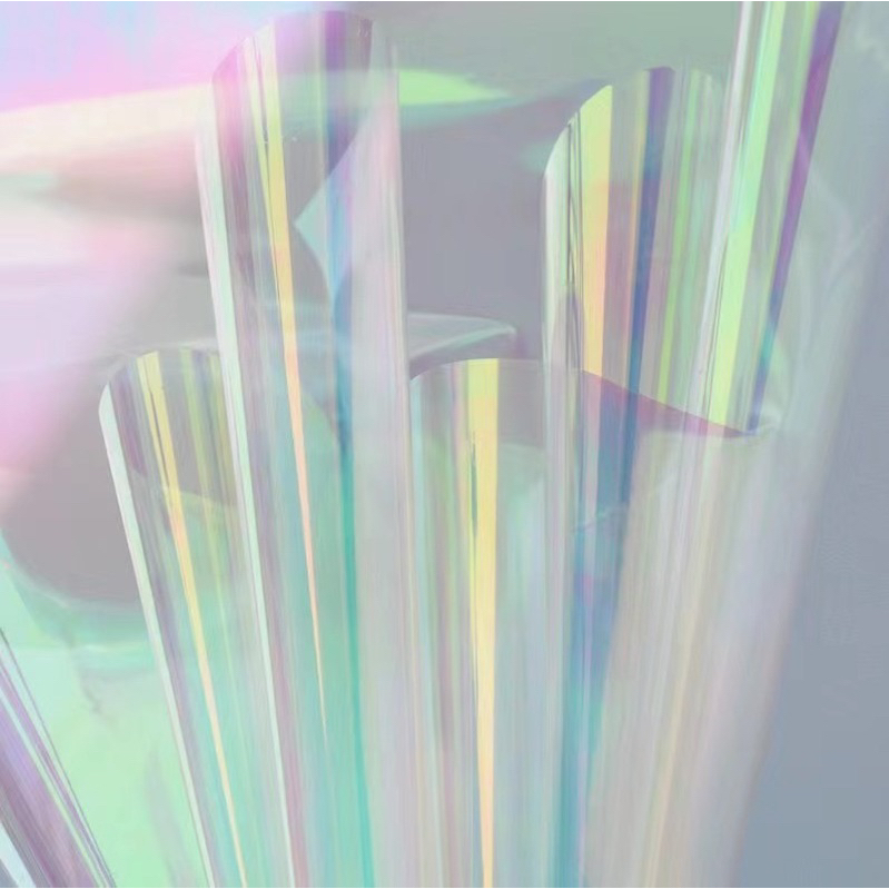 Cuộn 9m bóng kính phim chụp ảnh hiệu ứng Hologram (Loại mỏng) giấy màu phản quang, giấy mỹ thuật gói hoa gói quà