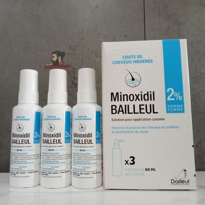 Xịt Kích Thích Mọc Tóc Minoxidil Bailleul 2% / 5%