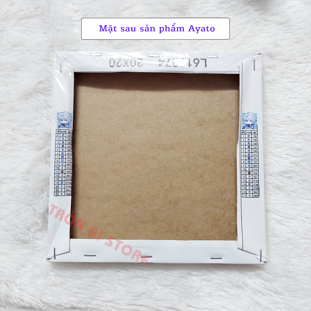 Tranh đính đá Genshin Impact 20 x 20 cm Scara, Ayato, Xiao, Kazuha, Zhongli, Diluc, Childe, Tighnari,...