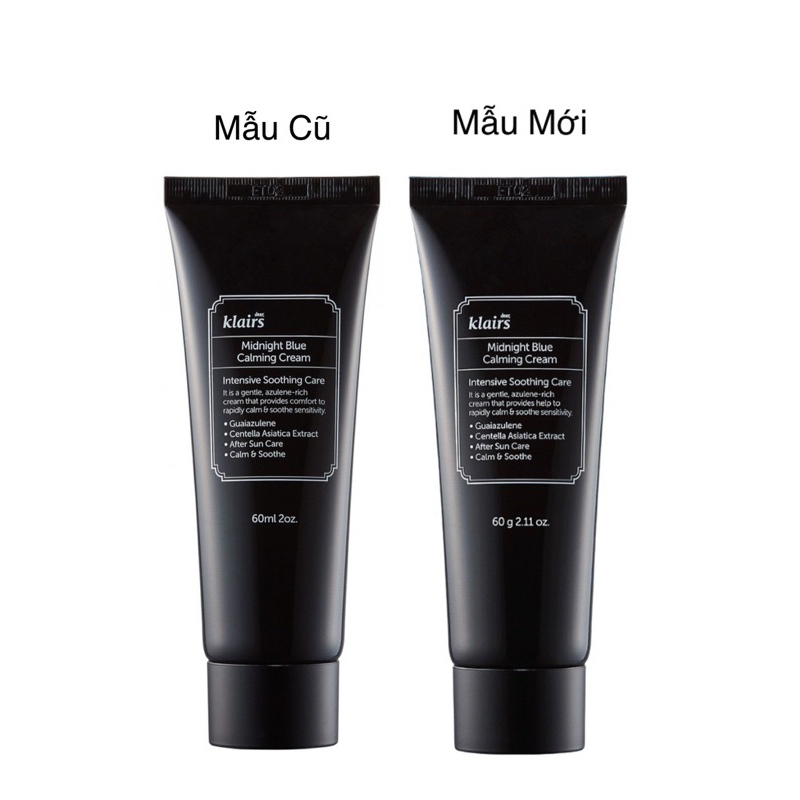 Combo Serum + Kem Dưỡng Phục Hồi Da Dear Klairs Midnight Blue Mẫu Mới