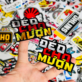 Tem Logo Sticker Chữ Nhiều Màu Sắc , Dán Xe Máy , Mũ Bảo Hiểm , Điện Thoại , Laptop, Xe Điện Chất Liệu Decal Chống Nước