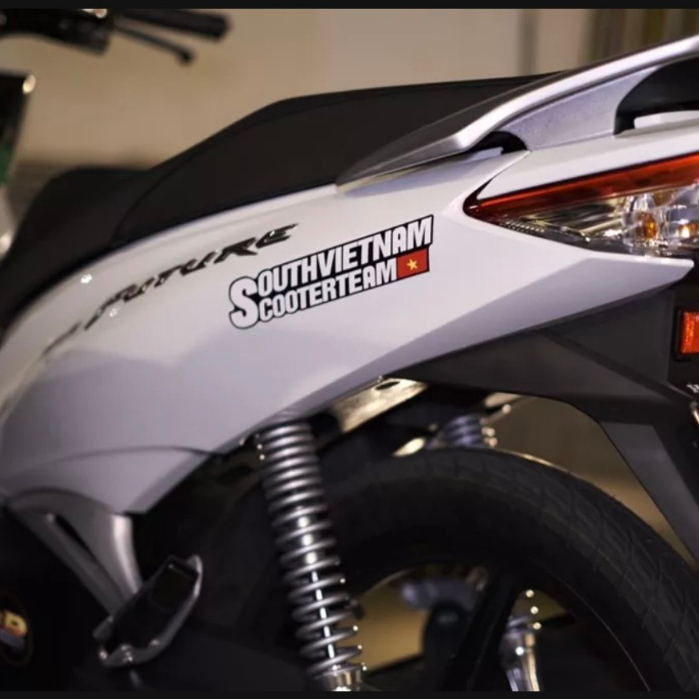 Tem Logo Decal sticker Dán Xe Máy Tem SOUTH VIETNAM SCOOTER TEAM Phản Quang Cao Cấp Chống Thấm Nước Trang Trí Xe