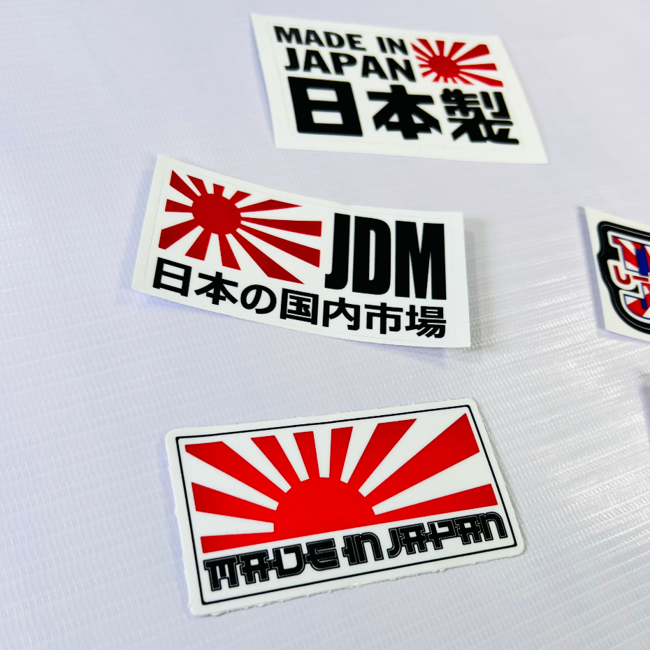 Tem Logo Sticker Japan JDM Nổi Trên Mọi Nền Màu