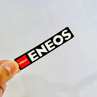 Tem sticker logo chử eneos dán trang trí trên mọi nền màu