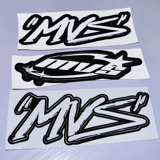 Tem Sticker Logo MVS Modern Vespa Saigon chất liệu decal phản quang nổi trên mọi nền