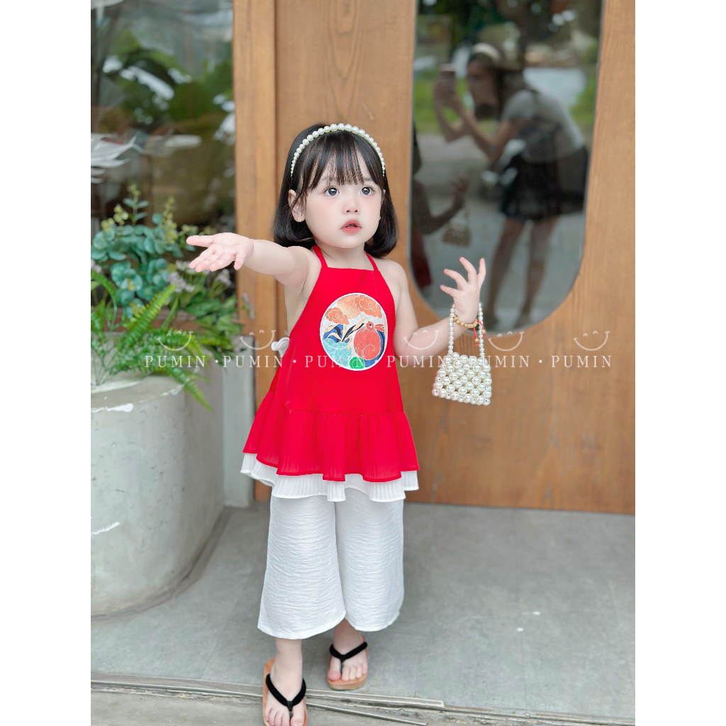 Áo yếm cho bé mặc trung thu, đi hội