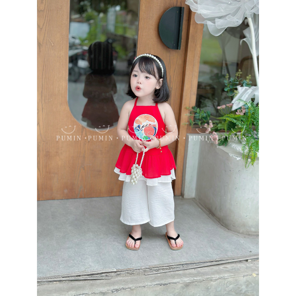 Áo yếm cho bé mặc trung thu, đi hội