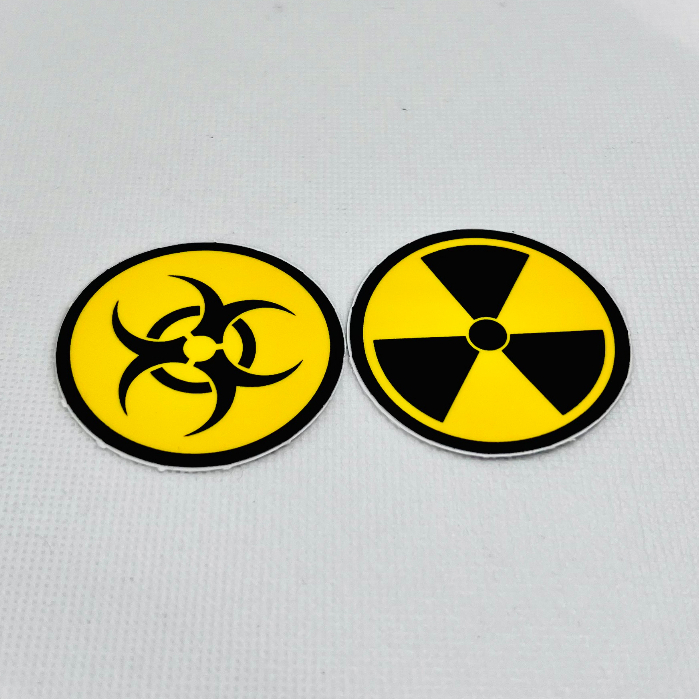 Decal Tem Dán Hình Logo Tròn Cảnh Báo Dán Trang Trí Xe Máy, Xe Đạp, ô tô