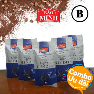   Combo 5 bịch  Cà phê Bảo Minh - Chữ B - Cà phê rang xay đậm vị 