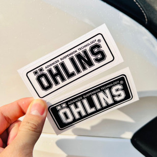 Tem Sticker Ohlins In Trong Suốt Dán Bình Dầu Phuộc,Nhiều Vị Trí Khác Nhau