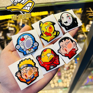 Tem Decal Logo Sticker Đổ Nổi Nhân Vật Hoạt Hình Dễ Thương Dán Trang Trí Xe Máy, Ô Tô, Laptop v.v Chất Liệu Keo Epoxy