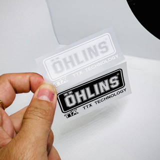Tem Ohlins TTX In Uv MOD Bình Dầu Phuộc Phối Màu Đen Trắng Dán Mọi Vị Trí Decal Chống Thấm Nước