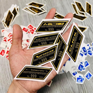 Tem Logo Limited Edition Đổ Nổi Bằng Chất Liệu Epoxy Cao Cấp Chống Thấm, Kháng Nhiệt, Siêu Bền, Dán Đậu Cũng Đẹp