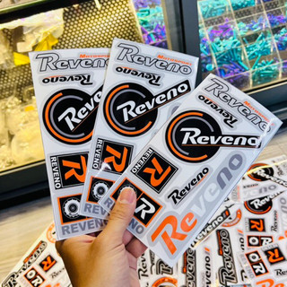 Bộ Tem Logo Sticker Reveno Dán Trang Trí Xe Máy, Xe Đạp, Nón Bảo Hiểm, Chất Liệu Decal Chống Thấm Nước Chịu Nhiệt Tốt