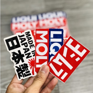 Tem sticker dán chữ Liqui,JDM,Yoshimura dán nắp dè con AB và nhiều vị trí