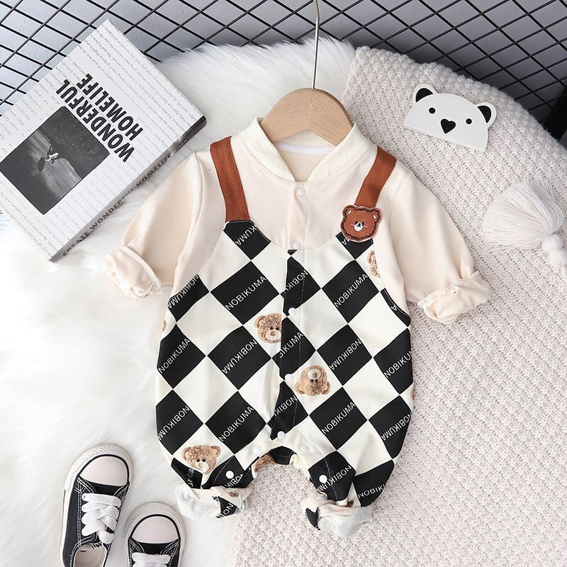 Body yếm gấu  thu đông cao cấp - Hàng Quảng Châu - 3-13kg - Shubim Kids