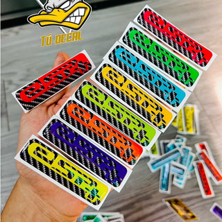 Tem Đổ Nổi Mod Logo Carbon ESP+ Với Nhiều Phối Màu Nổi Bật