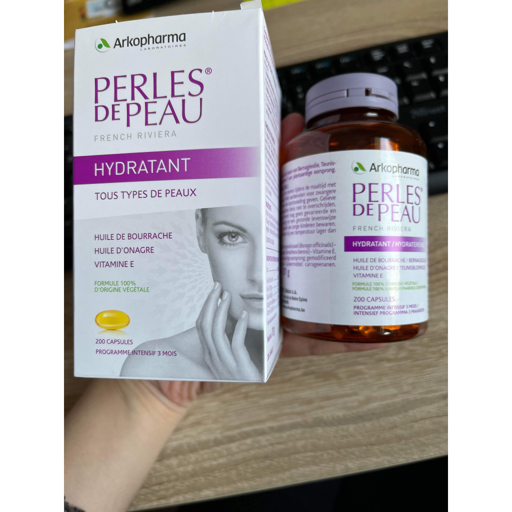 Viên uống đẹp da Collagen Perles de peau pháp 200 viên