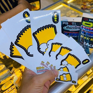 Tem Simpson lấp ló dán xe , điện thoại… Decal cao cấp, bền Màu, dính Chắt, Chống Thấm Nước