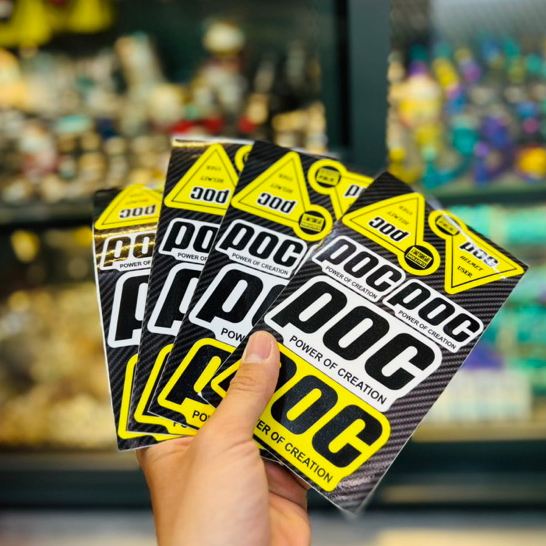 Set Tem Sticker Logo P.O.C Dán Trang Trí Nón Bảo Hiểm, Laptop, Vali v.v