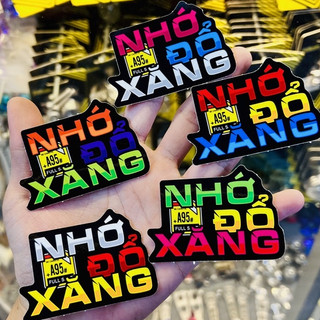 Tem logo sticker cảnh báo dán xe máy đa dạng màu sắc khác nhau tem chất liệu chống thấm nước tốt