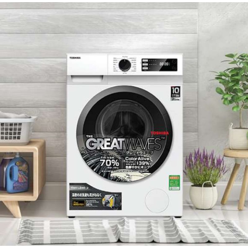 Máy giặt lồng ngang TOSHIBA 9,5kg TW-BK105S2V - Chính hãng, mới 100%, nguyên đai, nguyên kiện, nguyên Seal