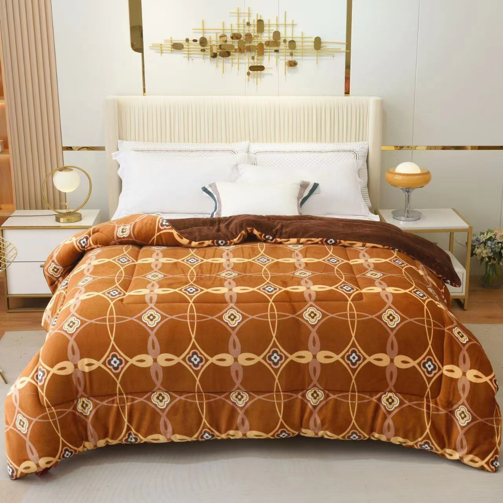 Chăn Nỉ Lông Cừu YUKI Siêu Ấm,Chăn Mền YUKI Dày Mịn, Kích Thước 2mx2m3, Nặng 4kg - Hàng Xuất Nhật