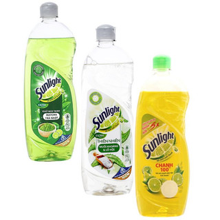Nước rửa chén sunlight chanh 100, sunlight matcha trà nhật chai 750ml