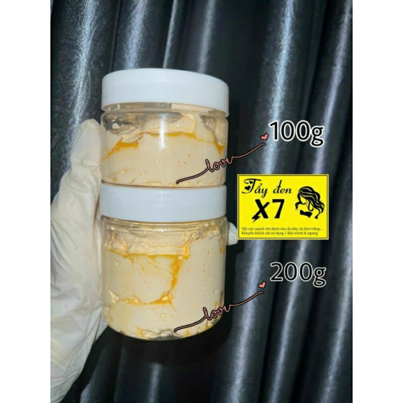 Kem Body Tẩy Đen X7 Khử Da Vàng Chai Lì Không BNL