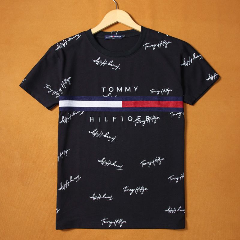 Áo thun nam nữ cổ bẻ cố tròn tommy thêu vải cotton co giãn trẻ trung nhiều mẫu BR2480