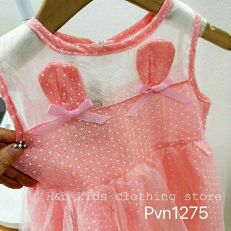 Váy bé gái size 7 - 15ky/ Đầm bé gái chất thô đũi mềm mát họa tiết tai thỏ xinh xắn