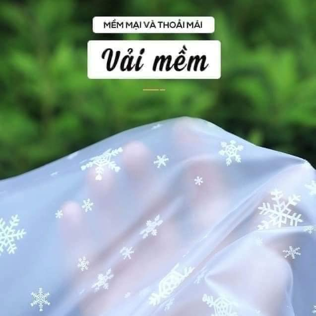 Aó mưa  BÔNG TUYẾT trong suốt 2 đầu hàng siêu chắc.