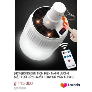 BÓNG ĐÈN LED TÍCH ĐIỆN  .