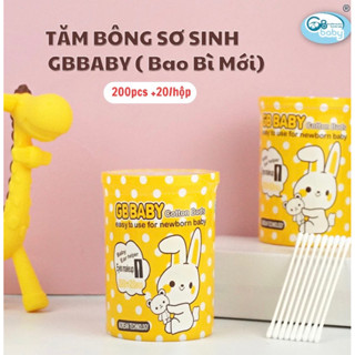 Tăm bông ngoáy tai cho bé sơ sinh Gb-Baby Chính Hãng, hộp 200 que