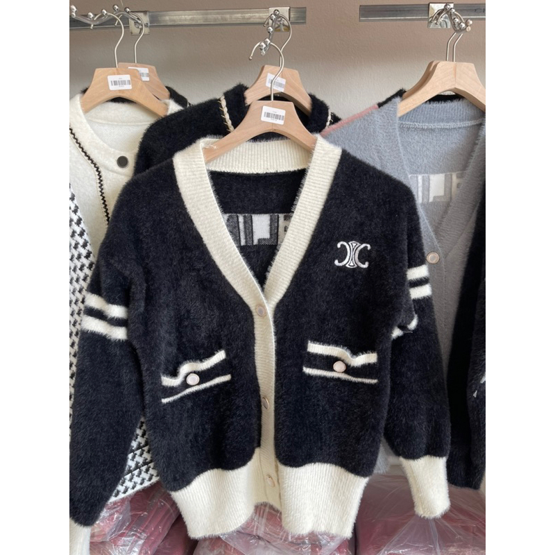 Áo khoác len, áo cardigan nữ hàng QC loại 1 dày dặn