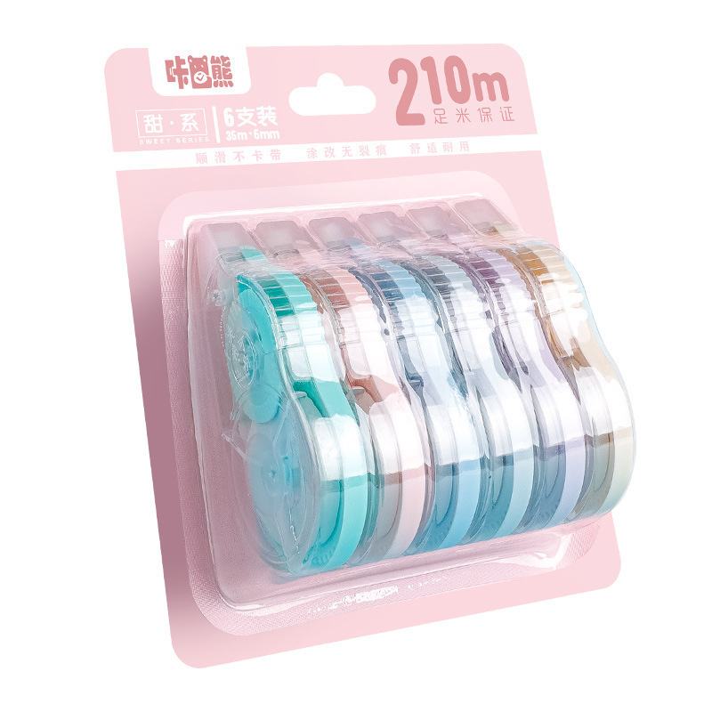 Bút xóa băng kéo màu pastel, retro 72m - Văn phòng phẩm X.JOY