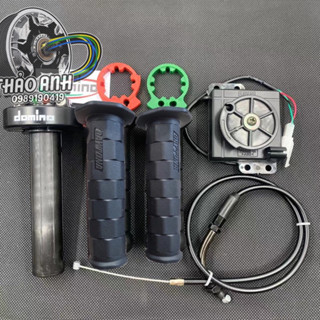 Combo cùm tăng tốc domino cục chuyển ga kèm bao tay daytona cho xe điện độ