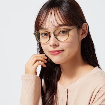 Gọng kính tròn cắt tin UV GU hàng nhật chính hãng chuẩn bill