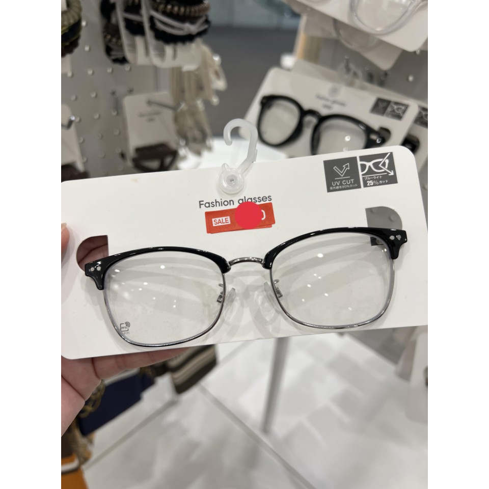Gọng kính tròn cắt tin UV GU hàng nhật chính hãng chuẩn bill