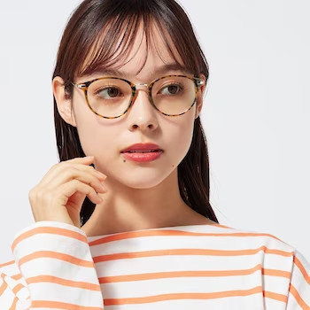 Gọng kính tròn cắt tin UV GU hàng nhật chính hãng chuẩn bill