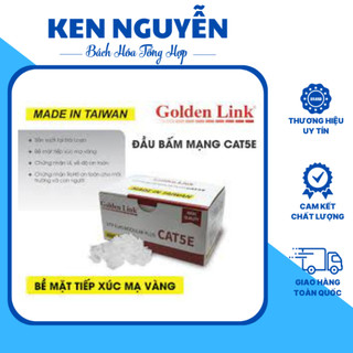 Đầu bấm mạng utp cat5e hộp 100 cái hiệu golden link taiwan