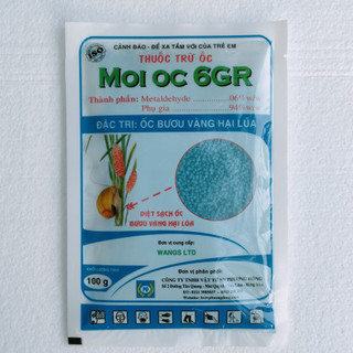 Viên xanh MOI OC 6GR xua đuổi Ốc Sên Cho Rau, Cây Trồng Gói 100g