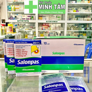 Miếng dán Salonpas - Miếng dán giảm đau nhứt mỏi cơ - Hisamitsu