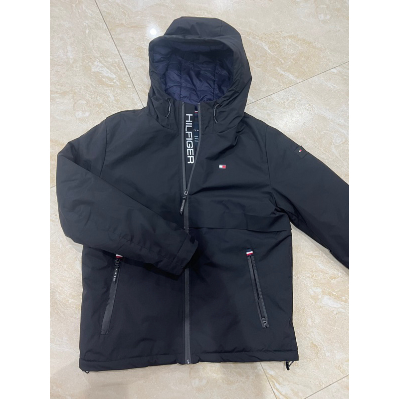 Áo khoác Tomy dư sịn mũ liền