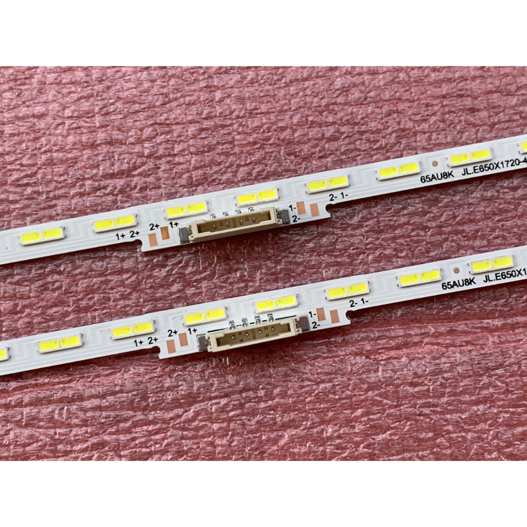 THANH LED TIVI SAMSUNG 65AU8000 65AU8100 65AU8200 65AU9000 HÀNG MỚI 100% BỘ 2 THANH MỖI THANH 64 BÓNG 3V DÀI 71cm
