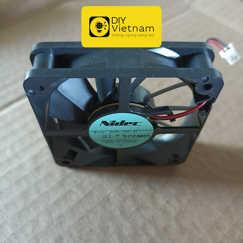 Quạt tản nhiệt Nidec 6015 DC12V 0.09A 60x60x15mm